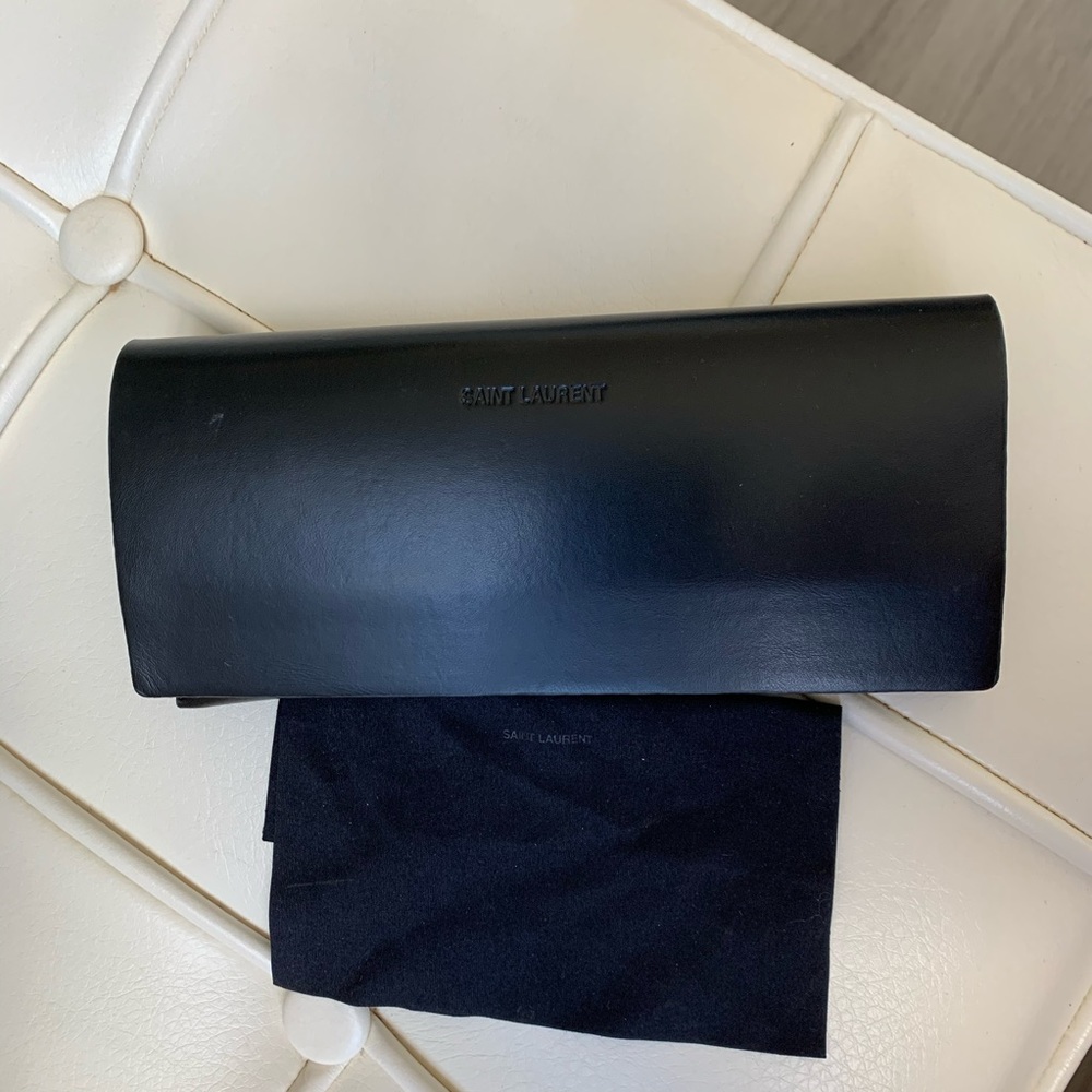 COPY - Saint Laurent leather sunglass case